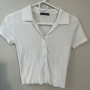 perfect condition brandy melville white collared shirt